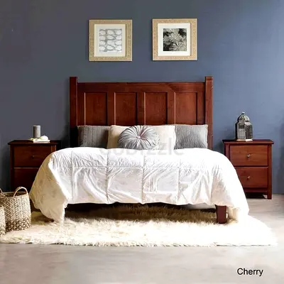 Solid wood twin platform bed