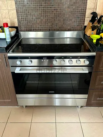 Siemens brand electric ceramic cooker 90x60 cm stanles steel latest model
