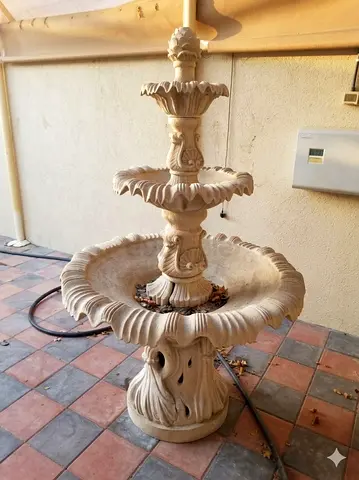 Elegant Three-Tier Outdoor Fountain