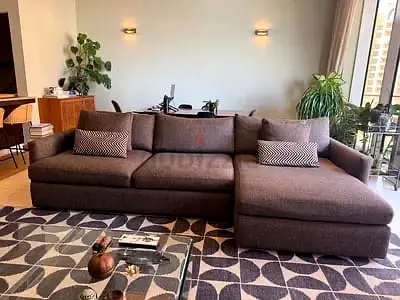 Crategbarrel L Shape Sofa Good Condition