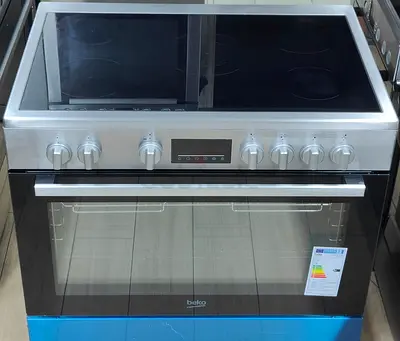 Beko freestanding cooker 5 hobs electric 90cm