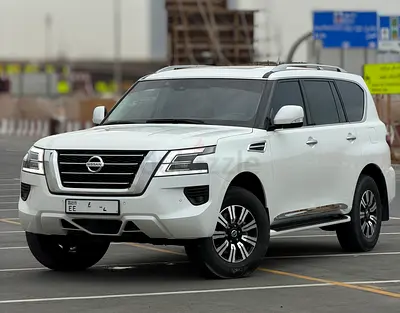 2021 Nissan Patrol V6 SE Titanium | GCC | White Ext | Low Mileage | Bose | Excellent Condition