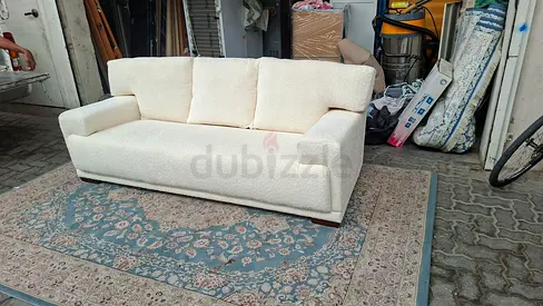 Three-Seater Sofa – Cream Colour