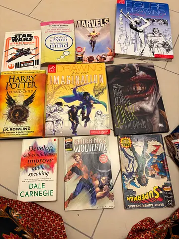 Collection of Comic Books and Self-Help Titles