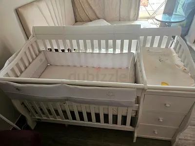 Baby cot with all storage