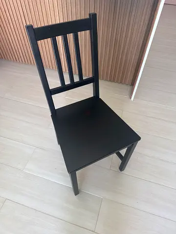 Black IKEA Wooden Chair