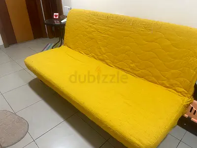Comfortable Yellow Futon Couch