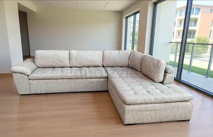 Beige comfortable Id Design lshape sofa