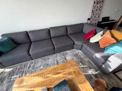 Grey Sectional Sofa - 6 seater