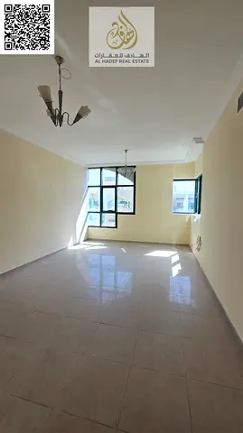 🏡 شقة غرفتين وصالة من أوسع الشقق بعجمان مع حمامين وبلكون مميز للإيجار في الراشدية داخل أبراج الراشدية موقع ممتاز قريب نيستو وجميع الخدمات والمولات وس