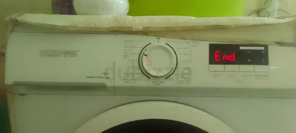 GEEPAS Washing Machine, 7 kg, GWMF71200LCM, front load, full automatic