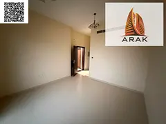 One bedroom hall apartment with balcony and two bathrooms for yearly rent