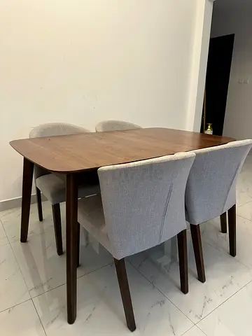 Dining Table with Four Chairs
