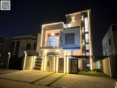 Modern villa for sale in Al Helio 2 – Ajman, a prime location close to all services
