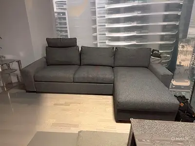 Ikea vimle L shape sofa bed with mattress