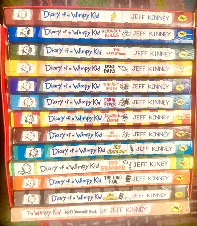 Diary of a Wimpy Kid collection — 12 paperback volumes + activity book (used)