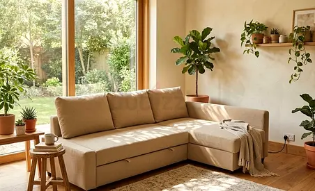 Comfortable Corner Sofa with Storage