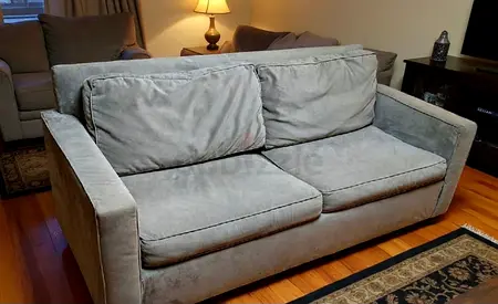 West elm two seater sofa bed with mattress