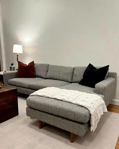 As new West elm Eddy L shape sofa