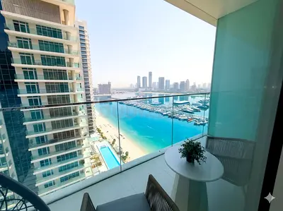 Luxury 1BR | 2 PRIVATE BEACHES | FULLY FURNISHED | EMAAR BEACHFRONT