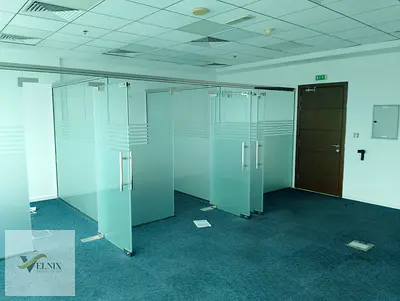 Fitted with Glass Partitions | Grade A | High Floor | Burj Khalifa & Canal View