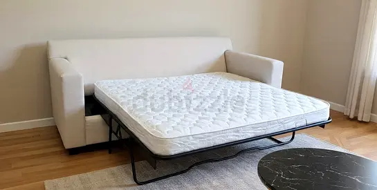 Selling Crate and barrel three seater sofa bed with mattress