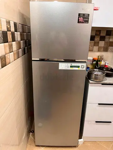 Haier Top Mount Fridge Silver HRF388NS - Twin Invertor