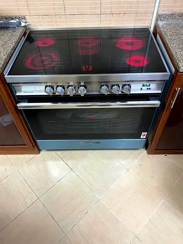 Free delivery Glemgas Stylish electric ceramic cooker 90 cm