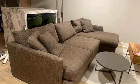 Lounge deep Cratebarrel L shape sofa
