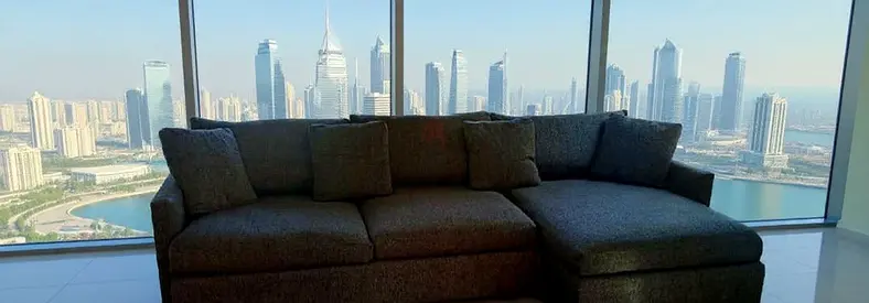 Crate and Barrel lounge deep L Shape Sofa