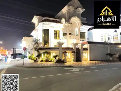فيلا فاخرة كلاسيك مع تراس بسعر شامل كهربه ومياه ومكيفات مميز تقع على زاوية شارعين