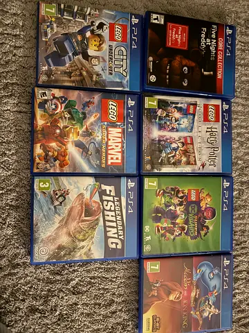 Collection of PS4 Games: LEGO, Disney, and More