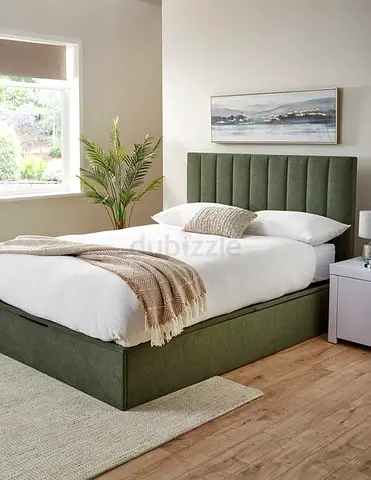 Stylish Green Queen size Bed with Storage Brand new Queen bed with medical mattress good Quality