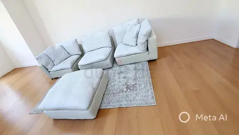 Top quality The loom collection modular feather filled sofa