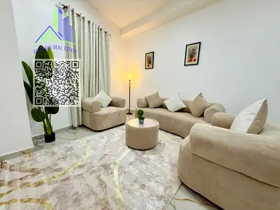 شقة غرفة وصالة مفروشة للايجار الاسبوعي عجمان صف ثاني الكورنيش