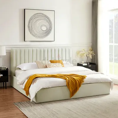 Stylish Comfortable Brand new Queen size bed storage bed including medical mattress Queen bed