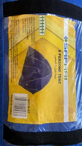 Safari 6-Person Tent – Camping Tent (Compact  Easy to Carry)