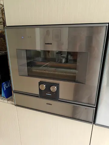 Gaggenau built in steamer oven with warming drawer