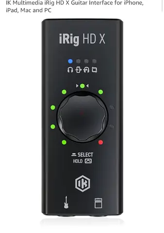 IK Multimedia iRig HD X Guitar Interface for iPhone, iPad, Mac and PC