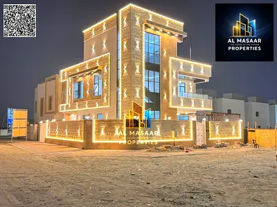 فيلا فاخرة للبيع في الحليو 2 – عجمان شامل كهربه ومياه موقع مميز على الطريق الرئيسي مباشرة وأمام جميع الخدمات