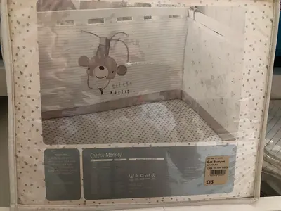 Baby bed accessories all together