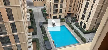 Spacious luxurious brand new 3bhk apartment with closed kitchen maid room balcony pool view