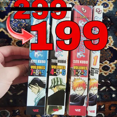 Bleach manga 1-2-3-4-5-6-7-8-9 volumes
