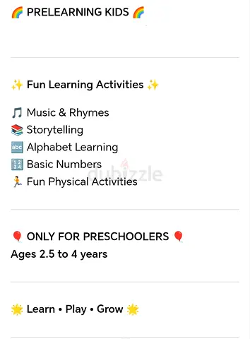 Preschool learning for kids online and offline
