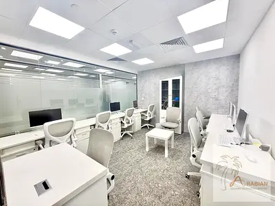 Corporate Offices with Elegant Reception & Lounge Area | Near METRO- SHARAFF DG | Prime Location
