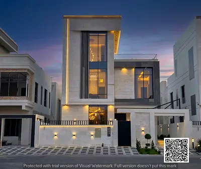 Two-Story Villa in Al Yasmin Area | Modern Design Villa | Full Stone Facade | Close to Al Hamidiya Park