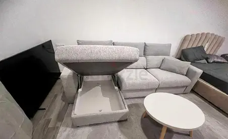 Ikea eskilstuna L shape sofa bed with storage