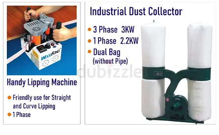 Industrial Dust Collector and Handy Lipping Machine