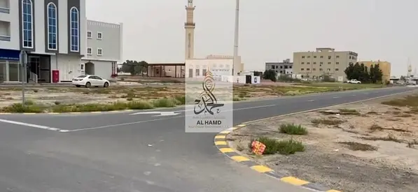 For sale,commercial land building permit G +2, opposite Lulu Hypermarket, Umm Al Quwain, corner