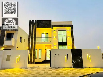 فيلا للإيجار في الحليو 2 – عجمان | تصميم عصري وتشطيب فاخر مكونة من 4 غرف ماستر مع مجلس وصالة كبيرة للعائلات_ اول ساكن